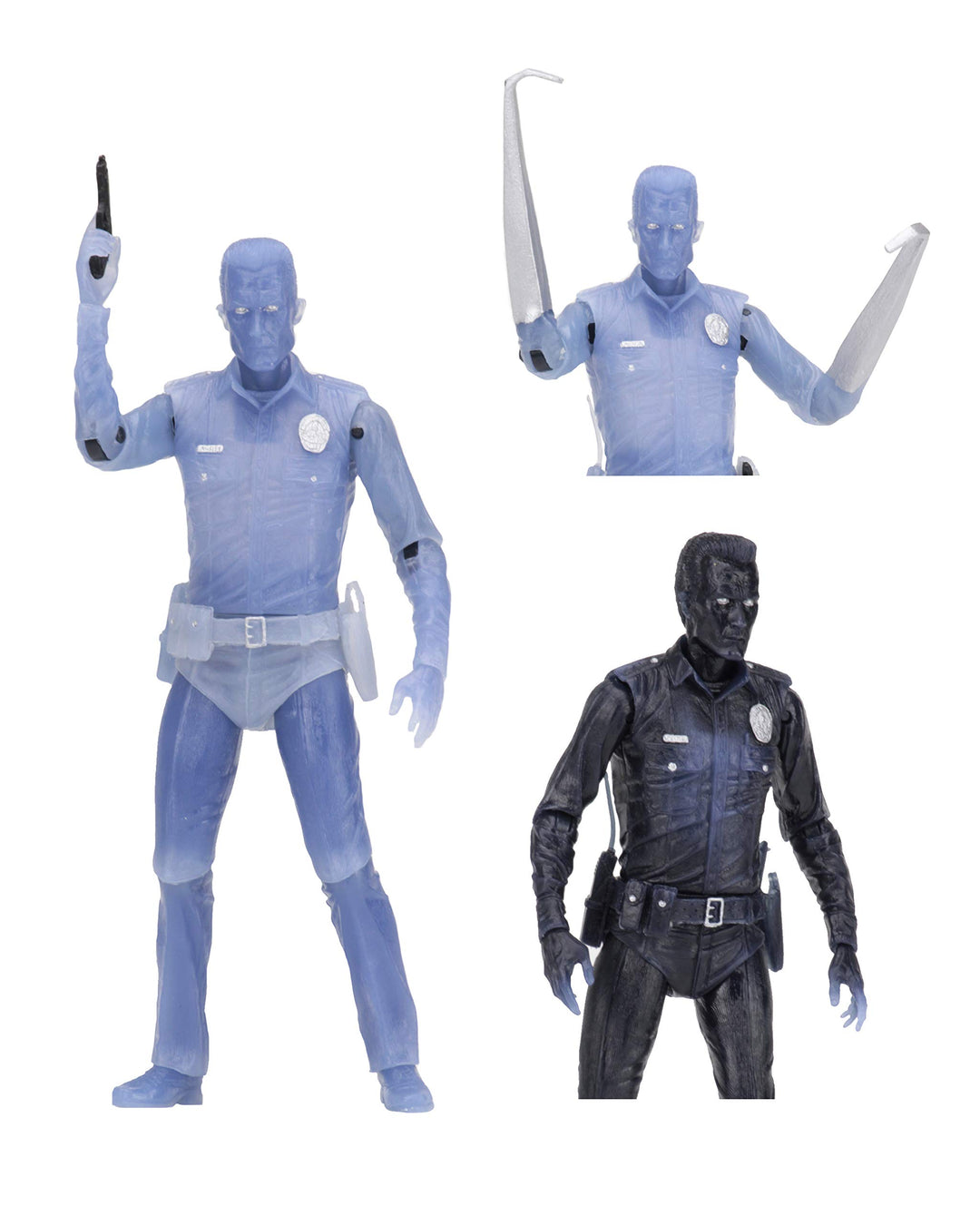 NECA - Terminator Figur White Hot T-1000, Mehrfarbig (634482519196)