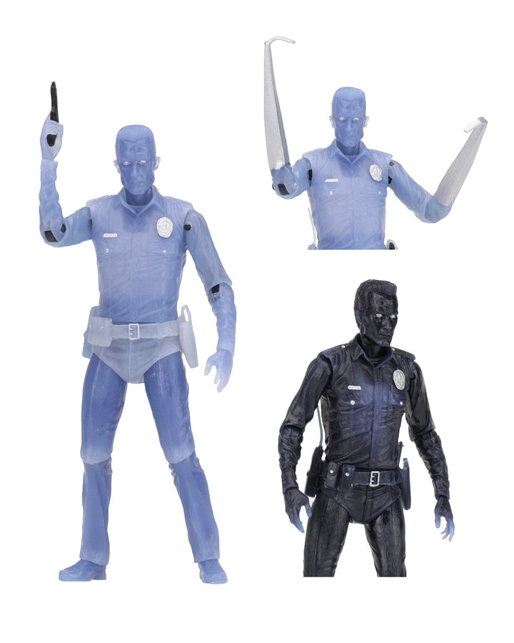 NECA - Terminator Figur White Hot T-1000, Mehrfarbig (634482519196)