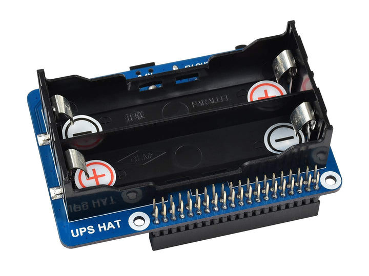 Waveshare UPS HAT for Raspberry Pi, 5V Uninterruptible Power Supply, Multi Batt Protection Circuits,