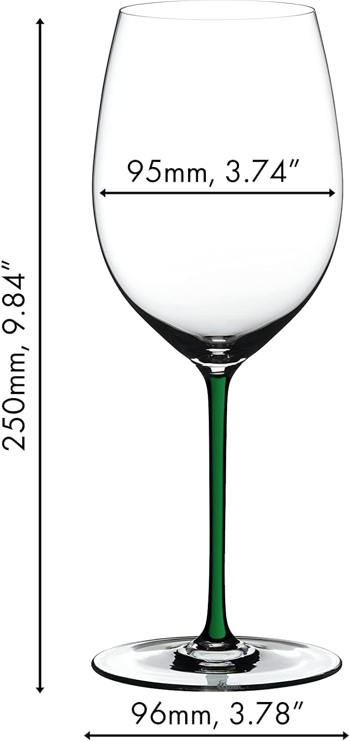 Riedel Fatto A Mano Cabernet Weinglas, Grün Cabernet Grün, Cabernet Grün
