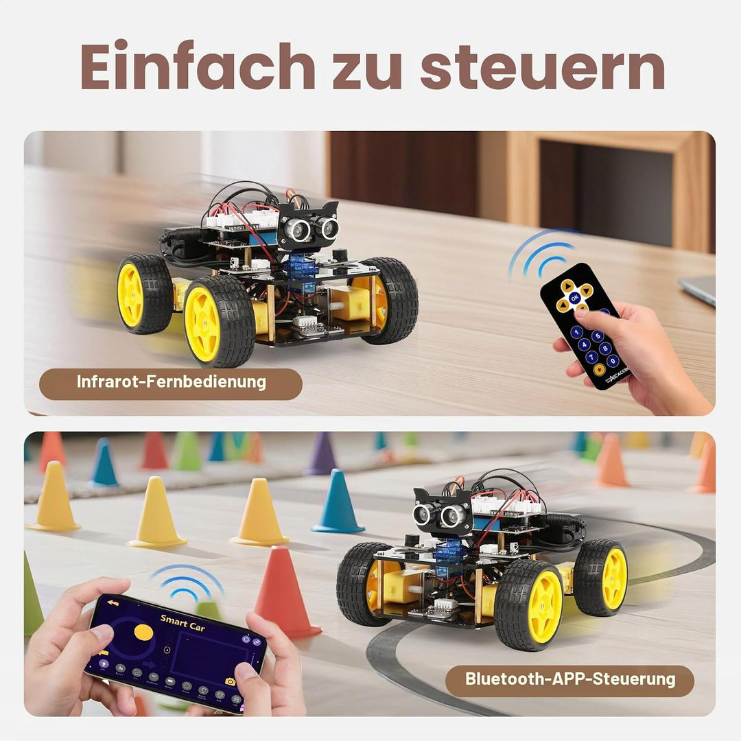 ACEBOTT Roboter Bausatz für Kinder 12+ Jahren, Roboter Kinder kompatibel mit Arduino und Scratch, Ro