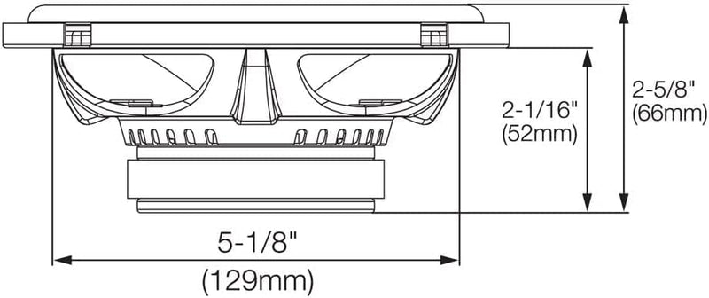 JBL GX600C 2-Wege Komponenten Lautsprechersystem mit Kabelfrequenzweiche und Lautsprecherabdeckungen