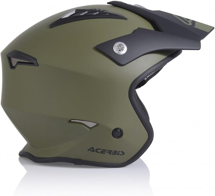 Acerbis Unisex-Adult Aria Jet Helmet, Oliv, XS
