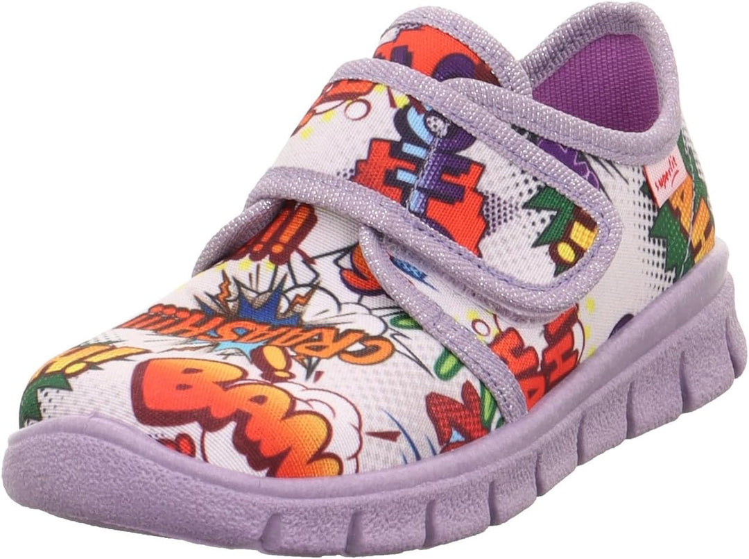 Superfit Jungen Bobby 1-000706 Hausschuhe 26 EU Weit Lila Mehrfarbig 8500, 26 EU Weit Lila Mehrfarbi