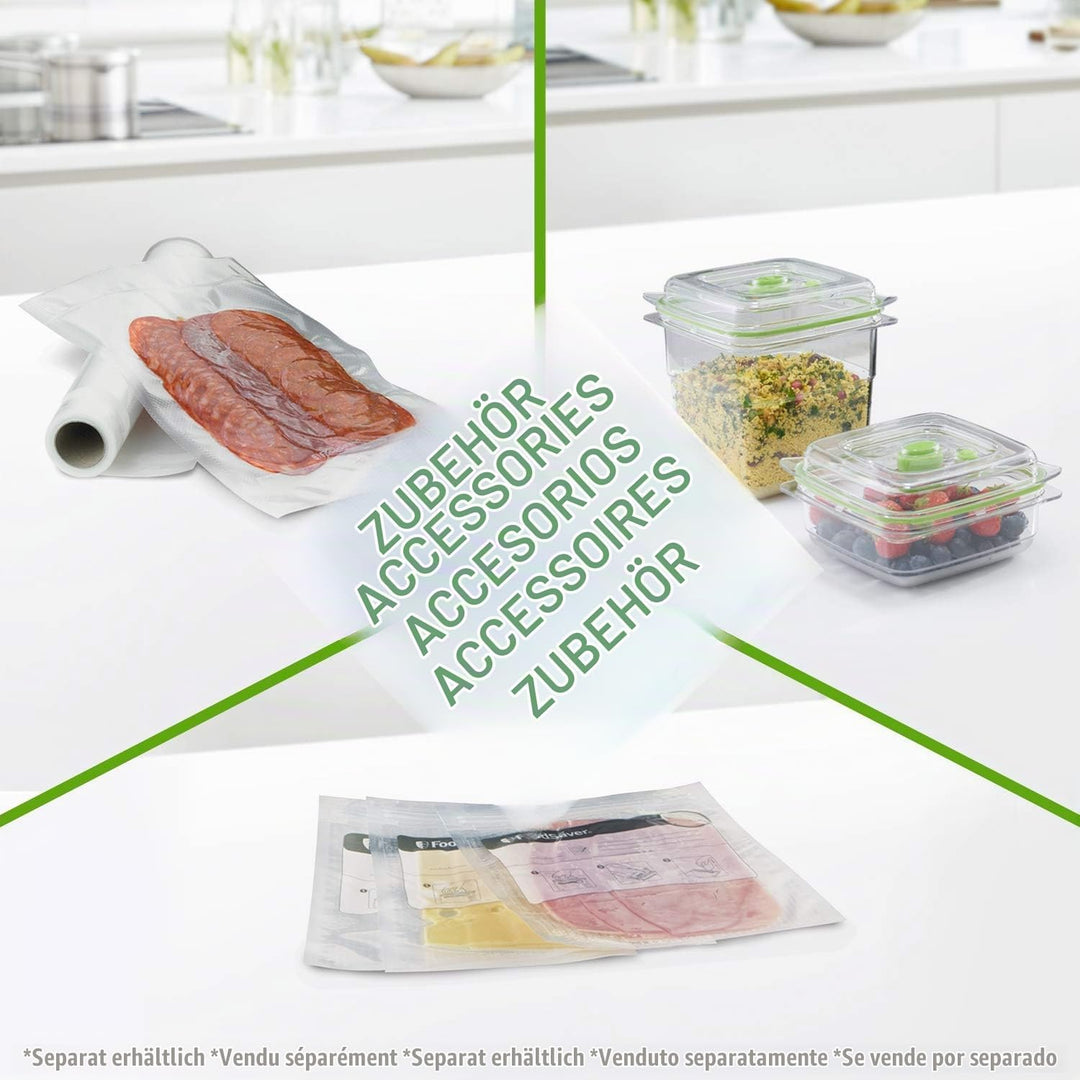 FoodSaver Vakuumiergerät mit Schneidevorrichtung und Rollenaufbewahrung | mit Handheld-Vakuumierer &amp;