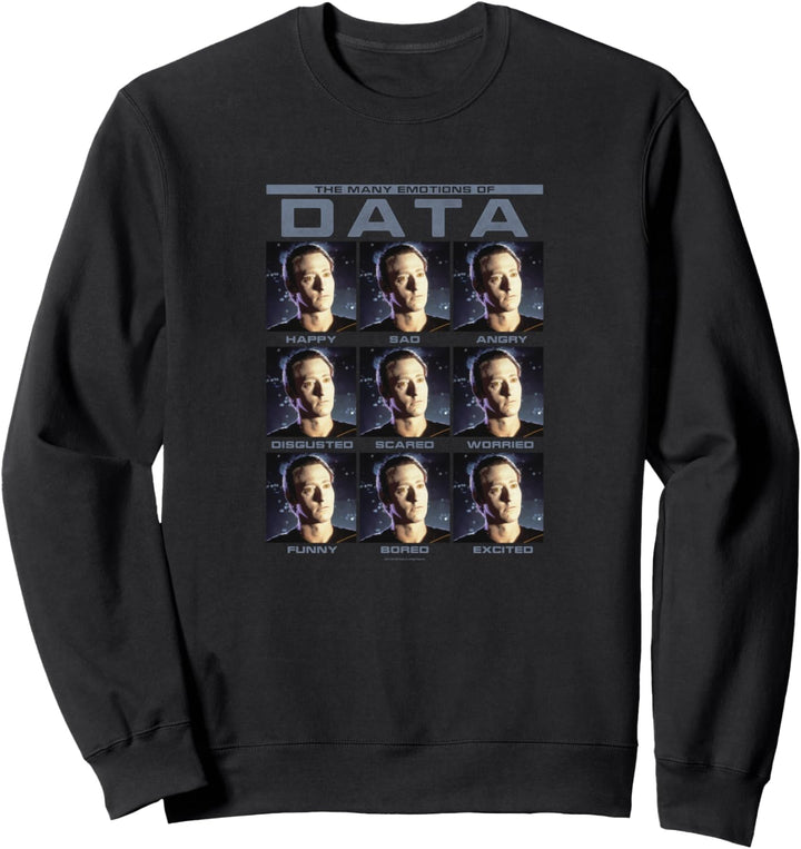 Star Trek Next Generation Emotions Of Data Sweatshirt