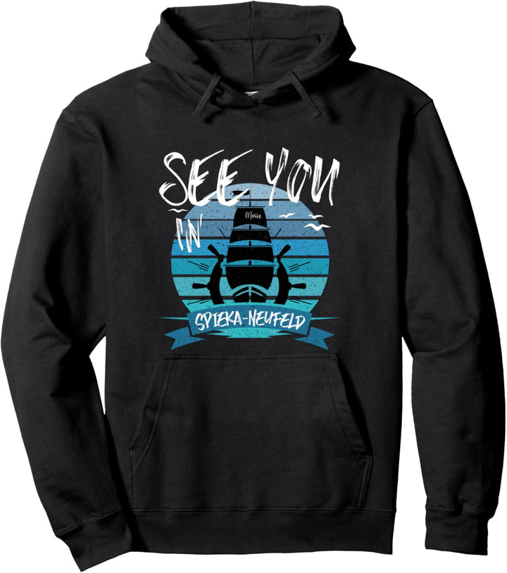 Moin Spieka-Neufeld Segelschiff Nordsee Kapitän Seemann Pullover Hoodie