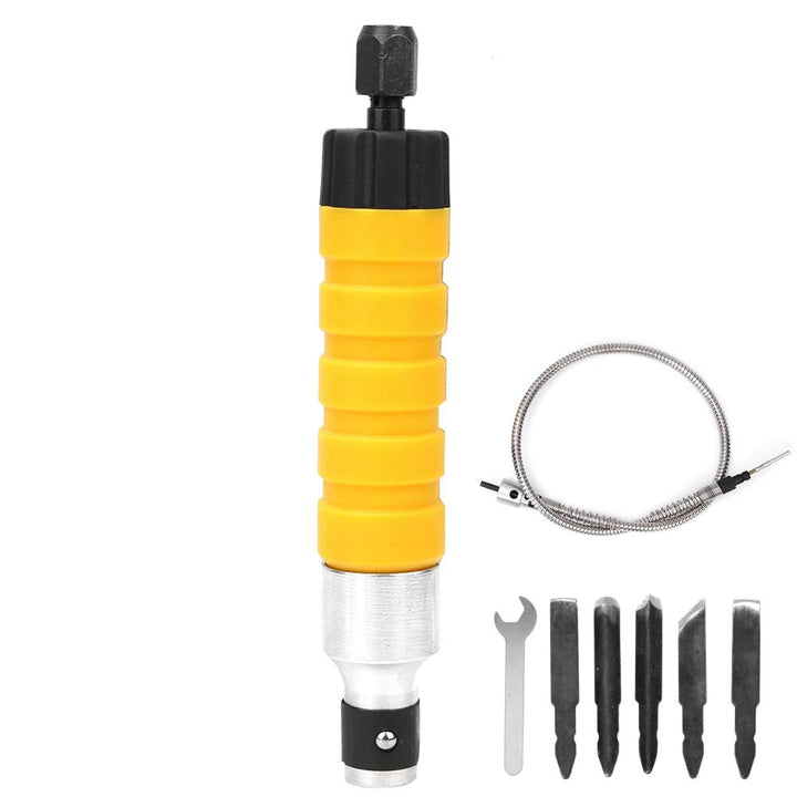Holzschnitzerei-Meissel, 5 Spitzen Holzmeissel-Kit Elektrischer Holzmeissel-Schraubenschlüssel mit f