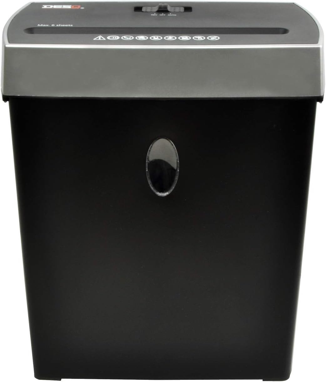 DESQ® Aktenvernichter | 8 Blatt | 4 x 38 mm | P-4 | 11 Liter | DSGVO konform