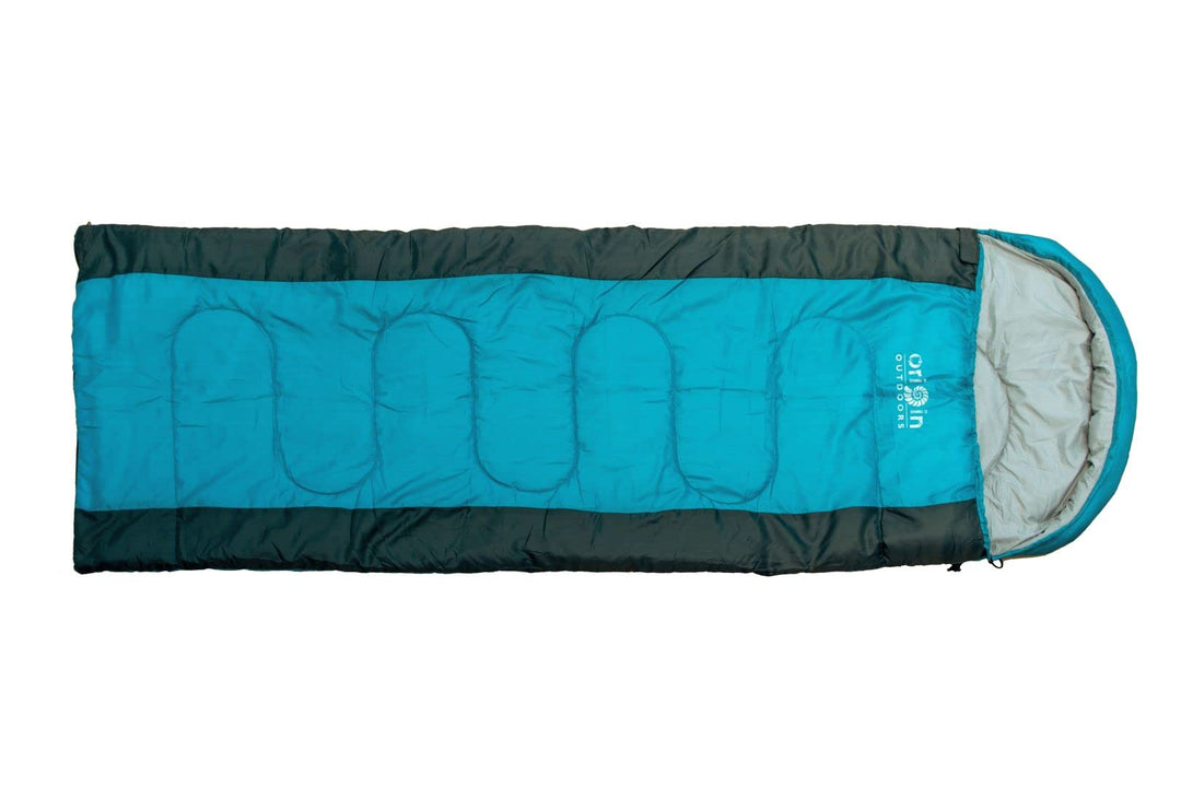 Origin Outdoors Unisex – Erwachsene Sommer Schlafsack, Blau-Grau, One Size