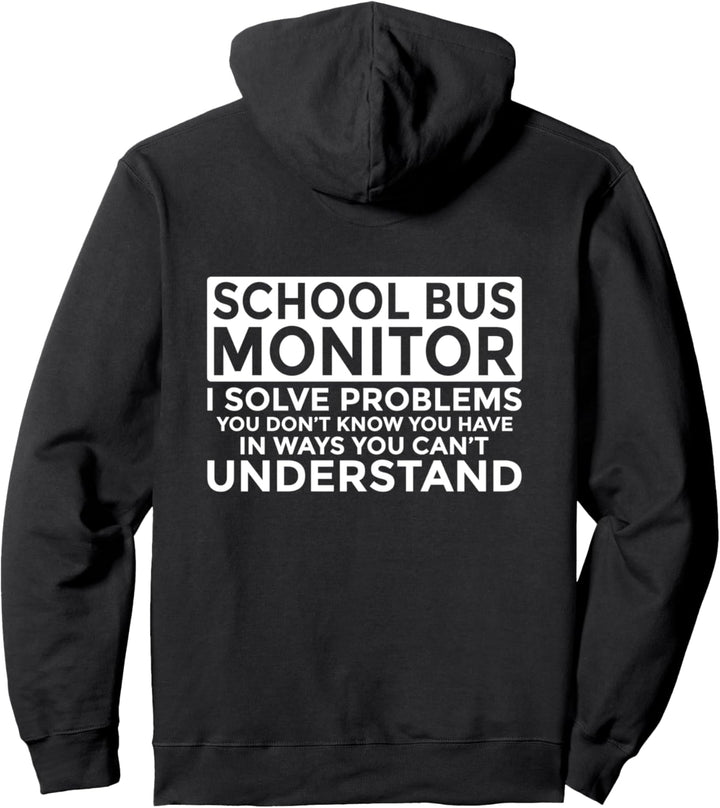 Schulbus-Monitor löst Probleme Pullover Hoodie