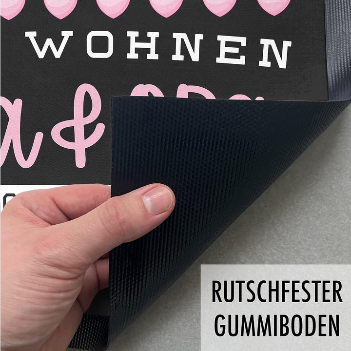 Trendation - Oma Und Opa Fussmatte Geschenk Hier Enden Elternregeln Grosseltern Schmutzfangmatte 60x