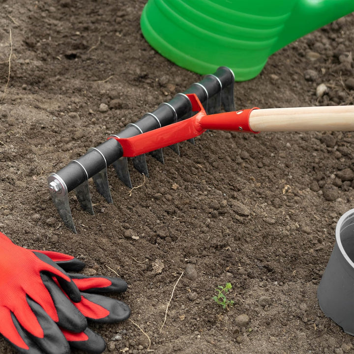 KADAX Rasenlüfter, manueller Vertikutierer für Garten, Rasen, Moos, Gartenzubehör aus Metall, Schnei