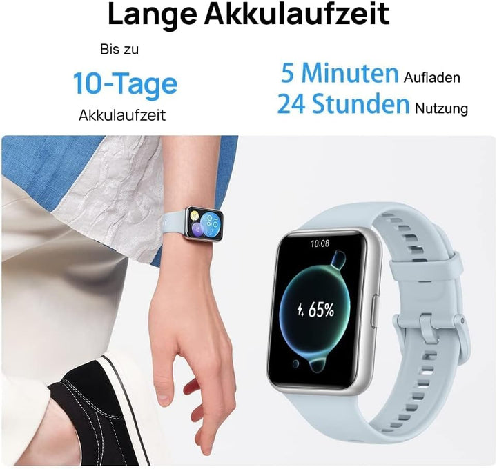 HUAWEI Watch FIT 2 Smartwatch, 1,74 Zoll FullView-Display, Blautooth-Anrufe, Gesundheitsmanagement,