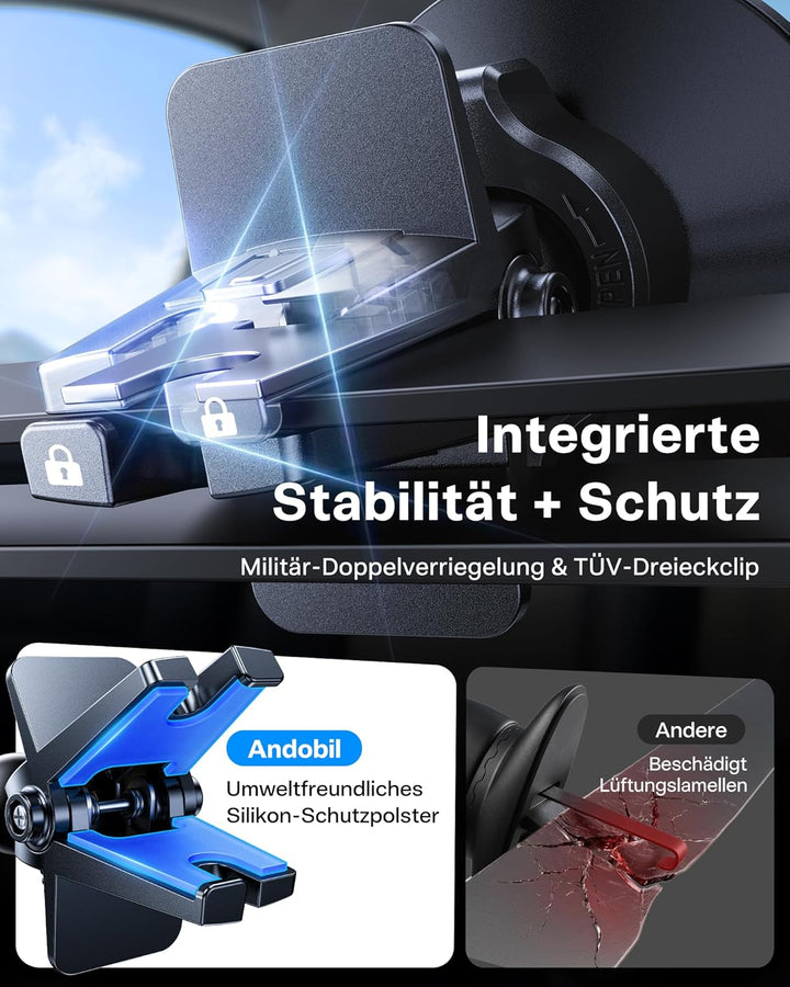 andobil Handyhalterung Auto Magnet Kompatibel mit MagSafe [ Das bisher Die stärkste Magnetkraft ] Au