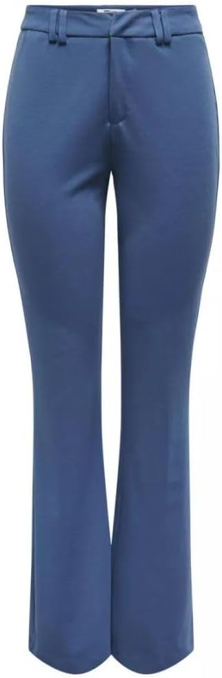 ONLY Damen Onlpeach Mw Flared Pant TLR Noos Hose, Ensign Blue