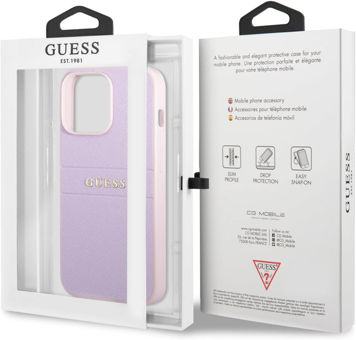 Guess GUHCP13XPSASBPU Hülle für iPhone 13 Pro Max 6,7" violett/Purple hardcase S