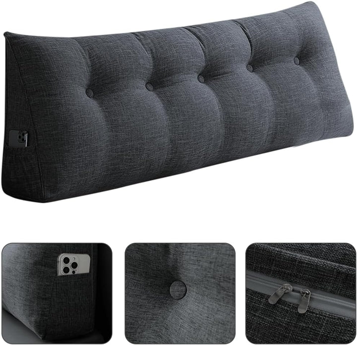OHMG Rückenkissen, Lesekissen für Bett und Sofa, 160cm-Komfortables Wandkissen Bett, Bietet Optimale