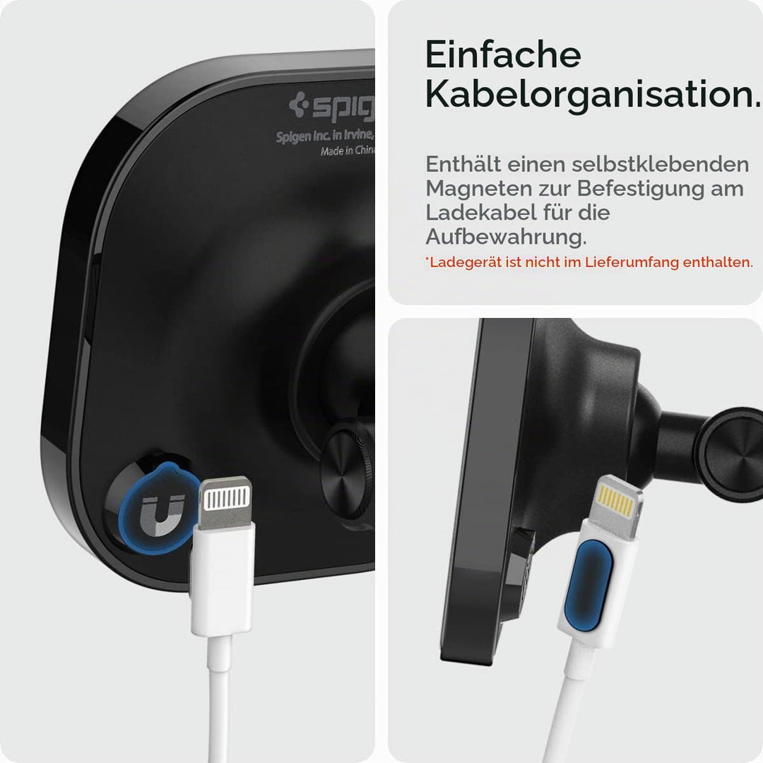 Spigen OneTap 3 Magfit Magsafe Autohalterung, Armaturenbrett und Windschutzscheibe KFZ Magnetische H