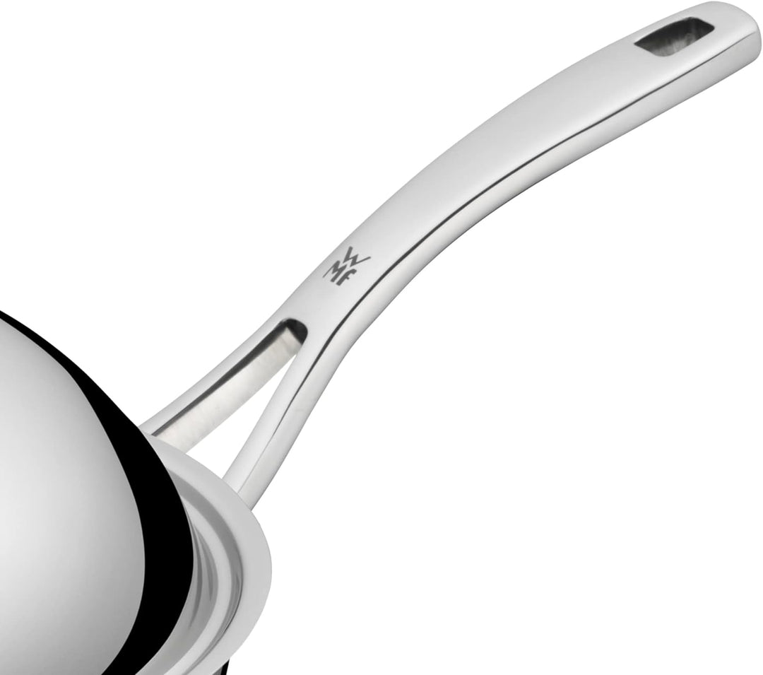 WMF Multiply Wokpfanne 32 cm, Wok Induktion unbeschichtet, Metalldeckel mit Wrasenabzug, Mehrschicht