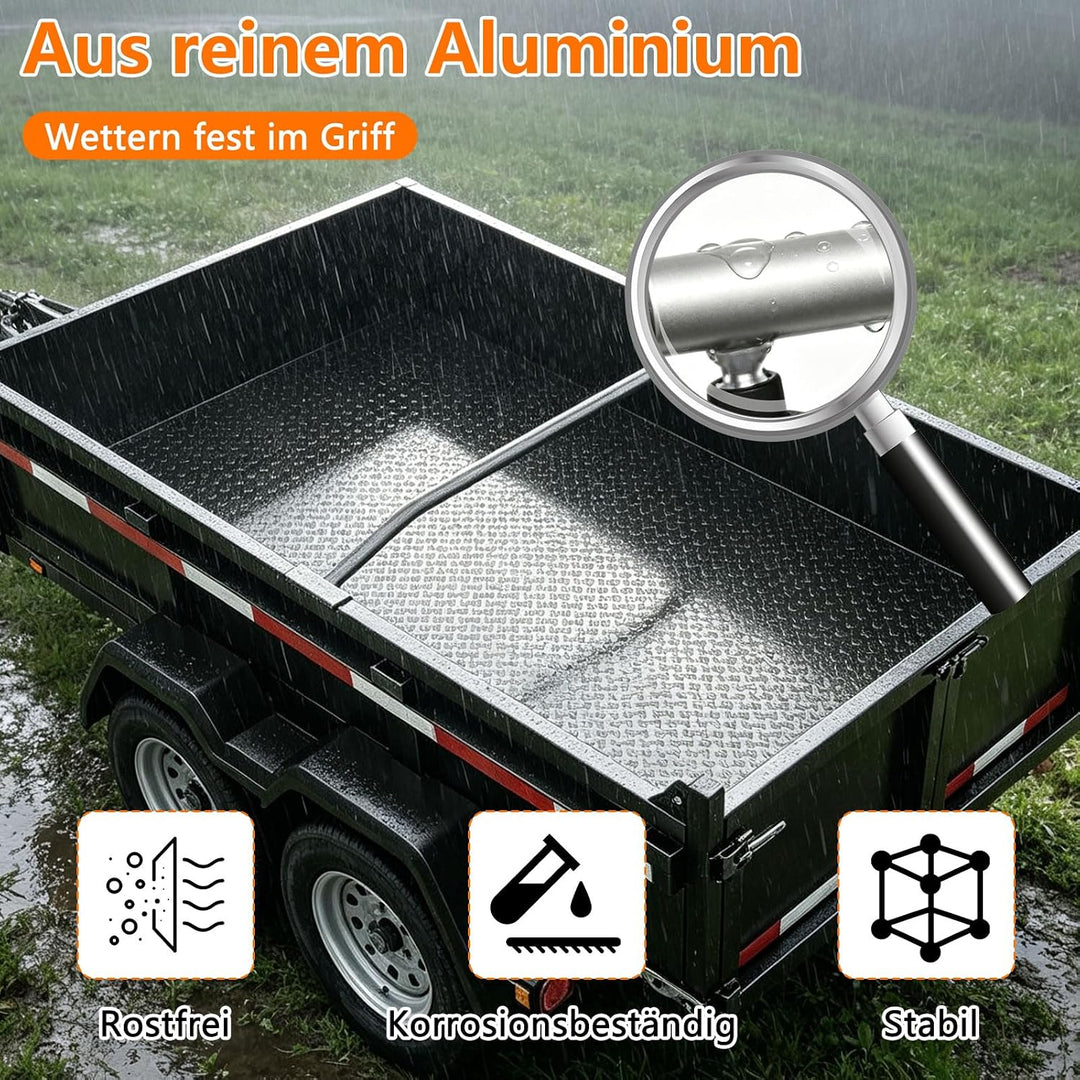 3 X Anhänger Planenbügel,Flachplanenbügel,Aluminium,Leicht Und Robust,Mit Drehknopf Schraube,Längenv