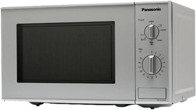 Panasonic NN-K121M Kombi Mikrowelle mit Grill (800 Watt, 20 Liter) silber Mit Grill Single Silber, M