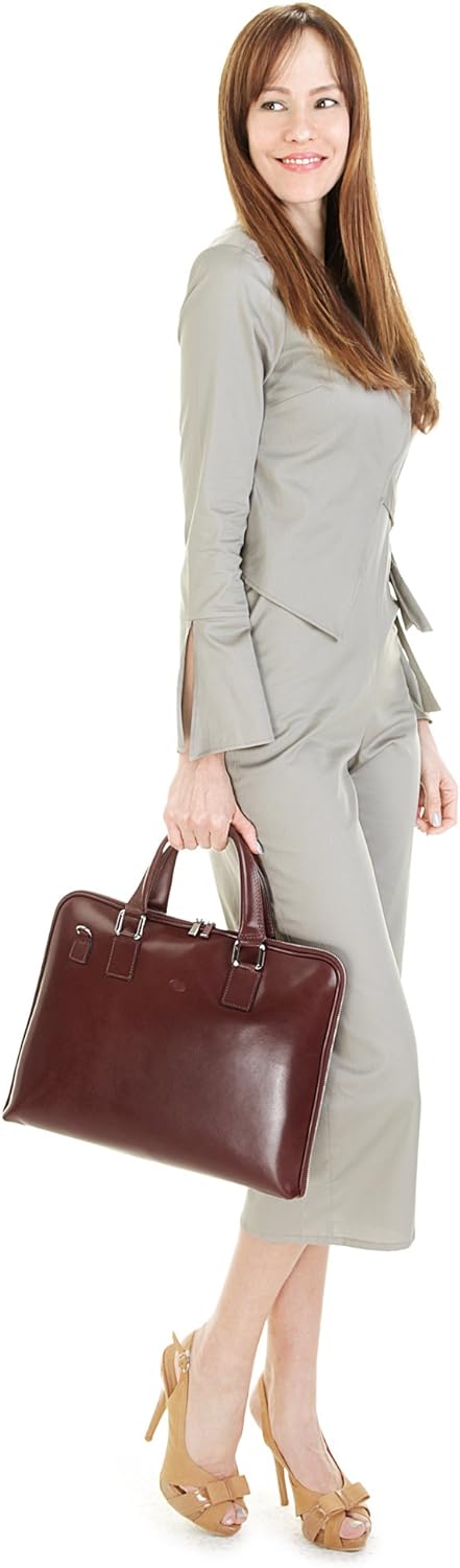 piké Businesstasche echt Leder braun Damen - 016717
