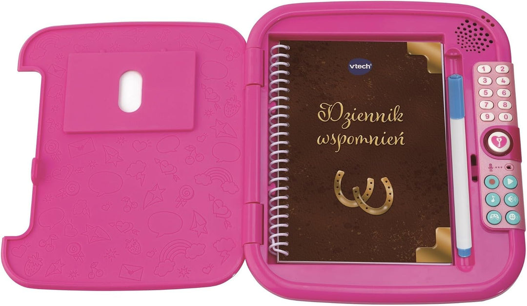 Vtech Trefl, Geheimnis Tagebuch - Interaktiver Geheimniswächer, Zugriff auf Spruch, Sprachaufnahme,