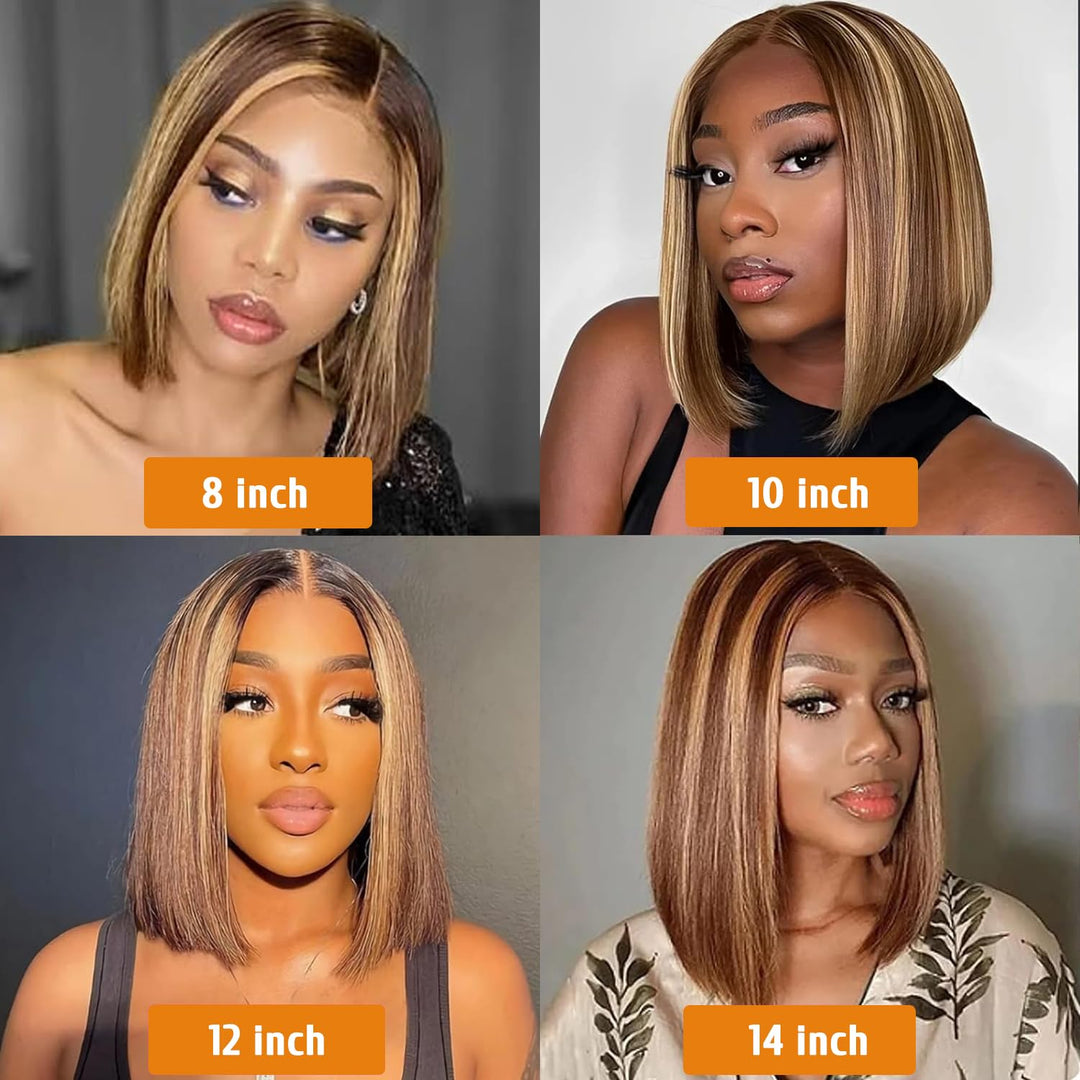 Bob Wig Human Hair Lace Front Human Hair Wigs 13x4 Lace Front Wigs Brazilian Straight Bob Wig Human