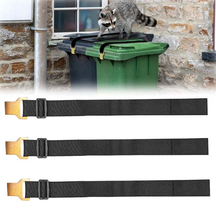 3PCS Mülltonnenschloss Trash Locks Bärensicheres: Mülltonnenverschluss für Müllcontainer und Müllton
