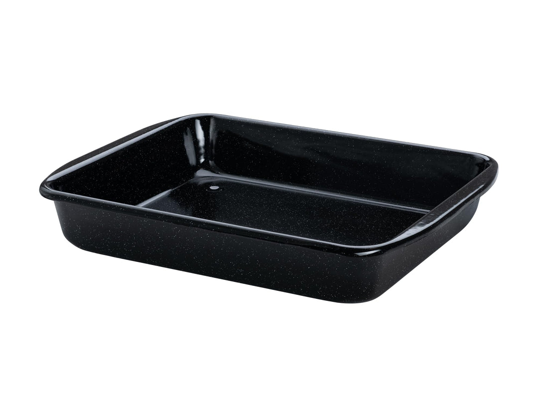 Riess, 0402-022, Bratrohrpfanne hoch 33/42, Classic - Back- UND BRATFORM, Höhe 7,0 cm, Emaille, schw