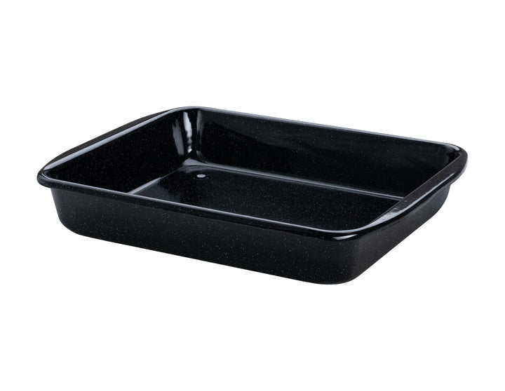 Riess, 0402-022, Bratrohrpfanne hoch 33/42, Classic - Back- UND BRATFORM, Höhe 7,0 cm, Emaille, schw