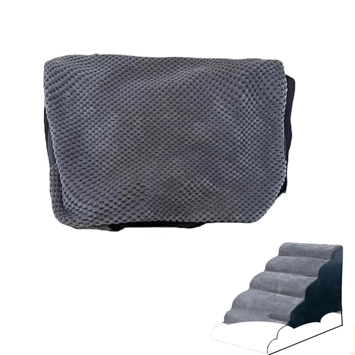 Breite Hundetreppe Abdeckung 5 Schritte 62cm Ersatzbezug für Schaumstoff-Hundestufen mit 3 Stufen (n