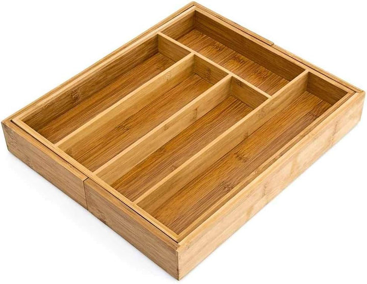 BAKAJI Besteckkasten Schublade 33.5 x 29 x 5 cm Bamboo Naturale, 33.5 x 29 x 5 cm Bamboo Naturale