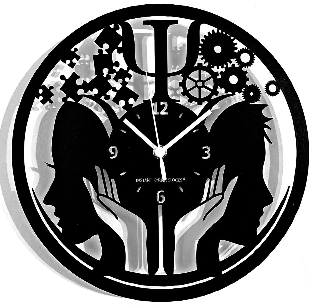 Instant Karma Clocks Wanduhr Psychologie Geschenkidee Klinische Psychiater Arzt Krankenhaus
