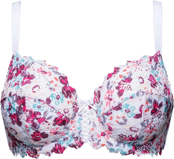 Sans Complexe Damen Arum Mosaic Bügel-BH, Bedruckt mit Roten Blumen, Persisch