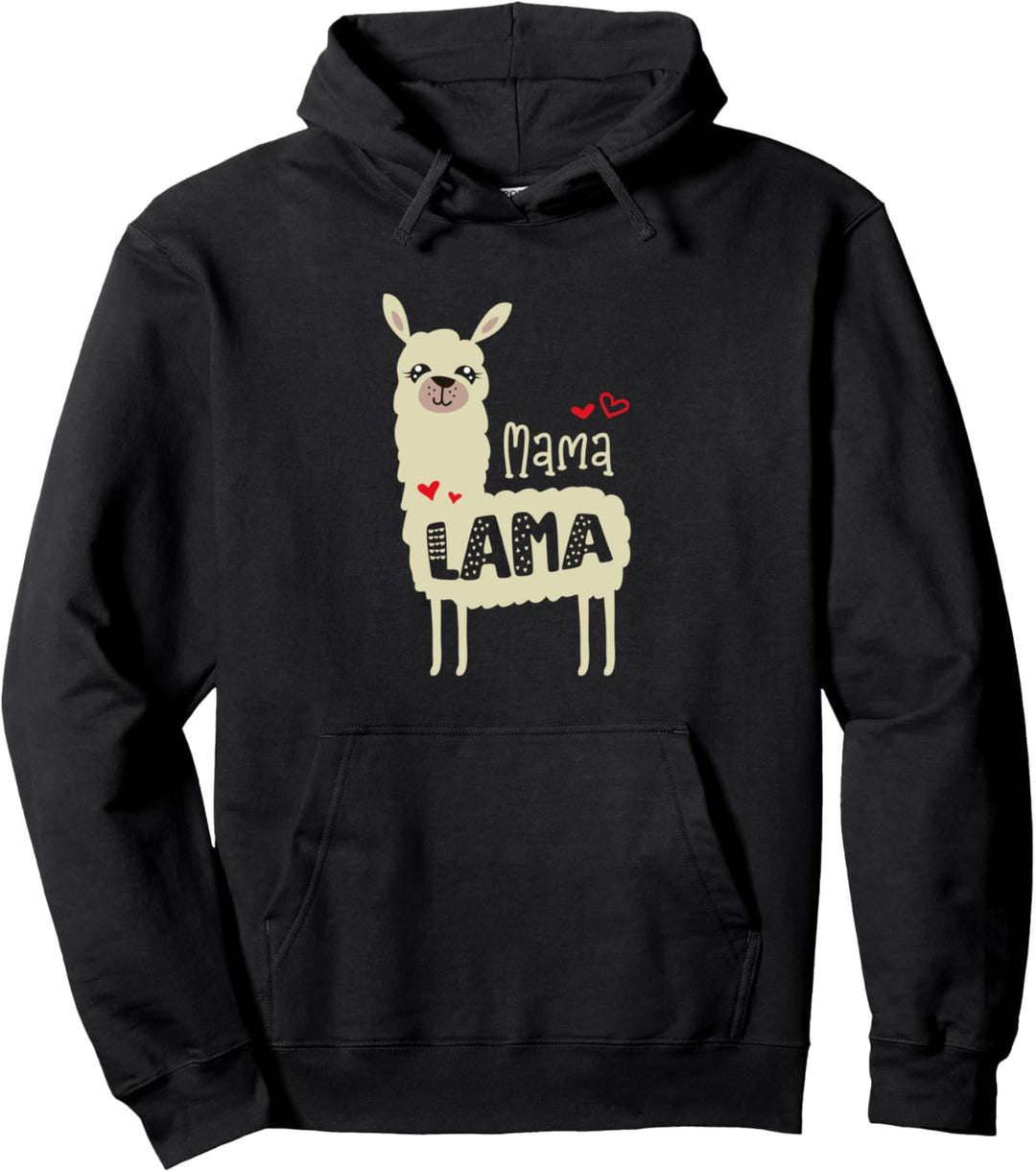 Mama Lama Alpaca Geschenk Pullover Hoodie