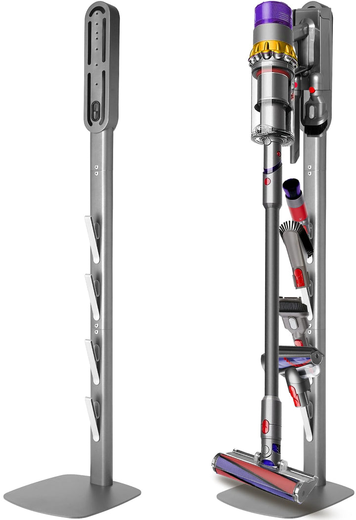 mepure Premium Wandhalterung in Silber – Moderne Halterung mit Ladestation, kompatibel mit Dyson Gen