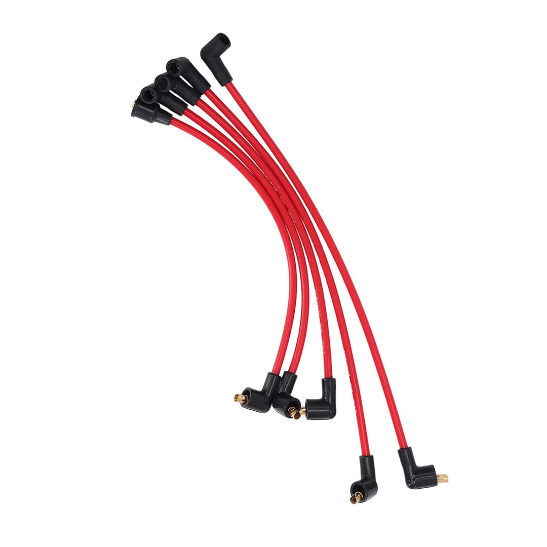 Zündkerzenkabel, 5 Stück, 8 Mm, Rotes Silikon, HT-Zündkabel, Zündkerzenkabel, Kabel, Rot, für MGB 18