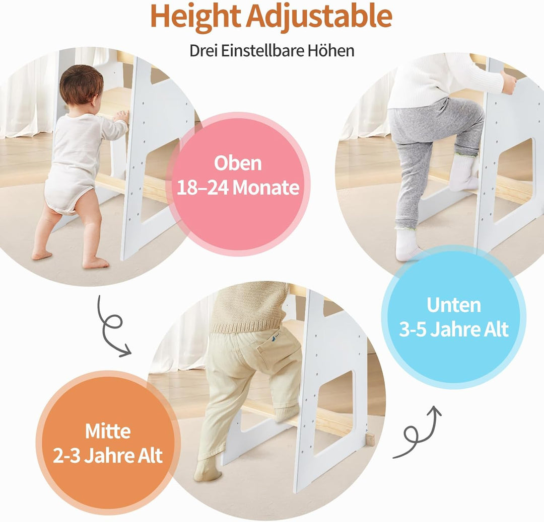 Lernturm Ab 1 Jahr Learning Tower In DREI Gängen Verstellbar Hölzerner Lernturm Kinder Für Die Küche