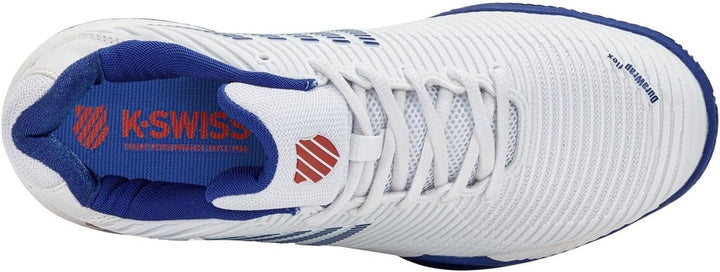 K-Swiss Herren Hypercourt Express Clay Tennisschuhe Sandplatzschuh Weiss - 42.5 EU White Bleu Mars R