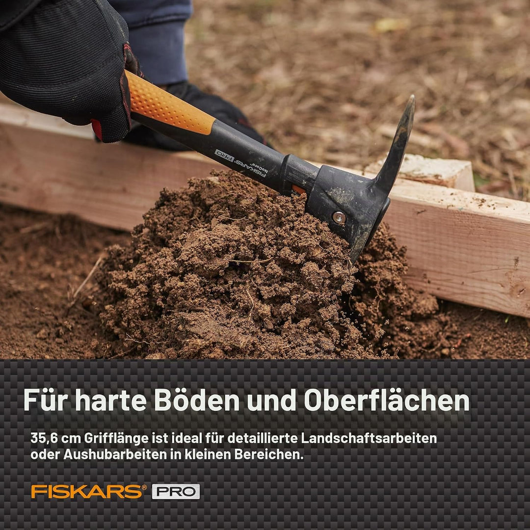 Fiskars 751220-1001 Pro IsoCore Hacke/Spitzhacke, 0,7 kg, Orange/Schwarz 1.5 lb, 1.5 lb