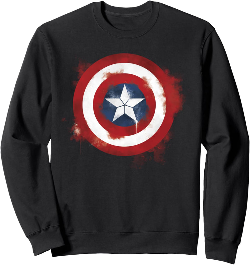 Marvel Avengers Captain America Spray Paint Logo Sweatshirt