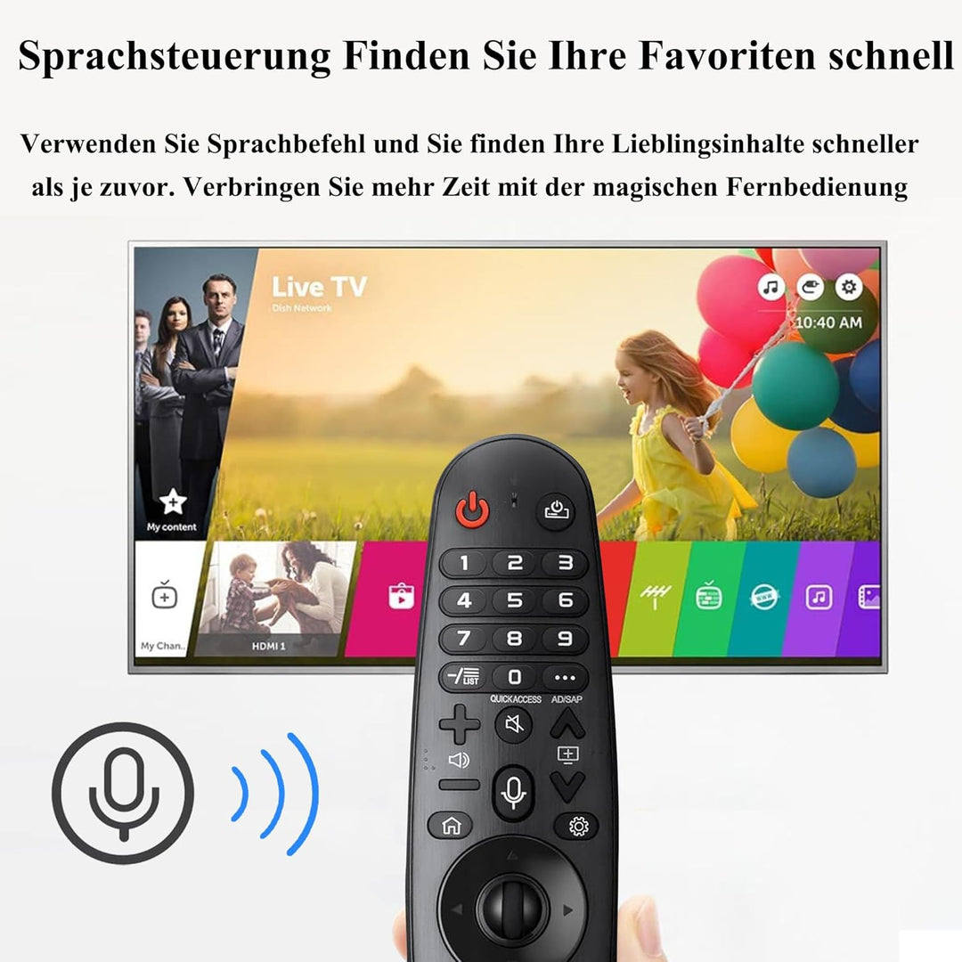 Ersatz Fernbedienung LG Magic Fernbedienung für LG AN-MR20GA AN-MR19BA AN-MR18BA Smart TV 4K Ultra U