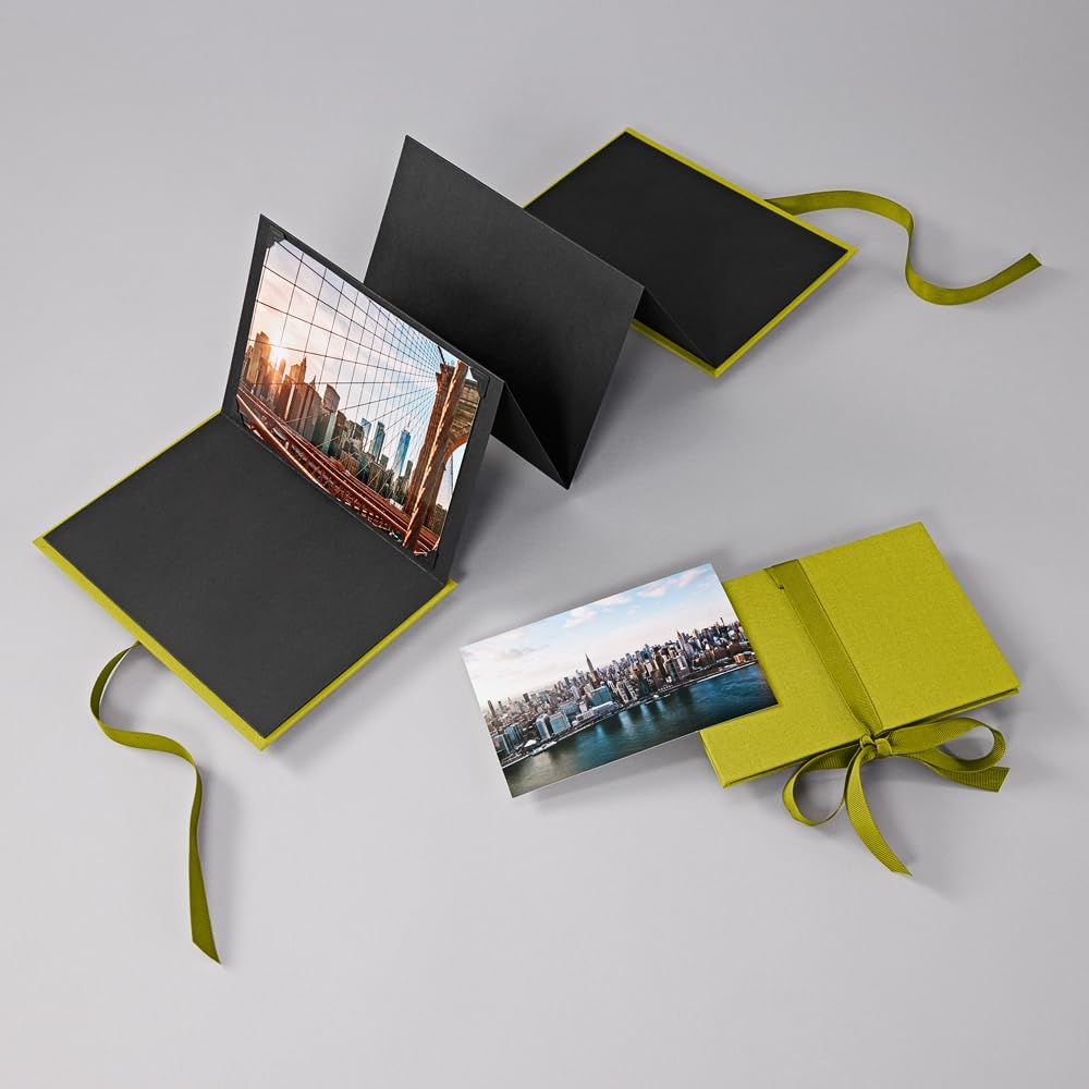 Semikolon 370023 Leporello Grande A5 15 x 21 cm - 14 Fotos 13 x 18 cm - Ziehharmonika-Fotobuch - mat