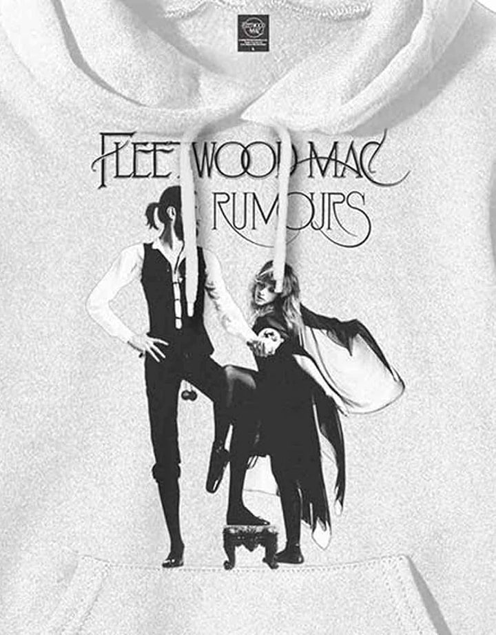 Fleetwood Mac Kapuzenpullover Rumours Band Logo Nue offiziell Herren Weiss M Weiss, M Wei&#xDF;