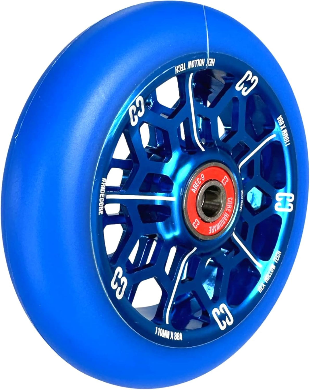 Scooters Core Hollowcore V2 Stunt-Scooter Wheel 110mm Tret Roller Ersatz Rolle + Fantic26 Sticker (S