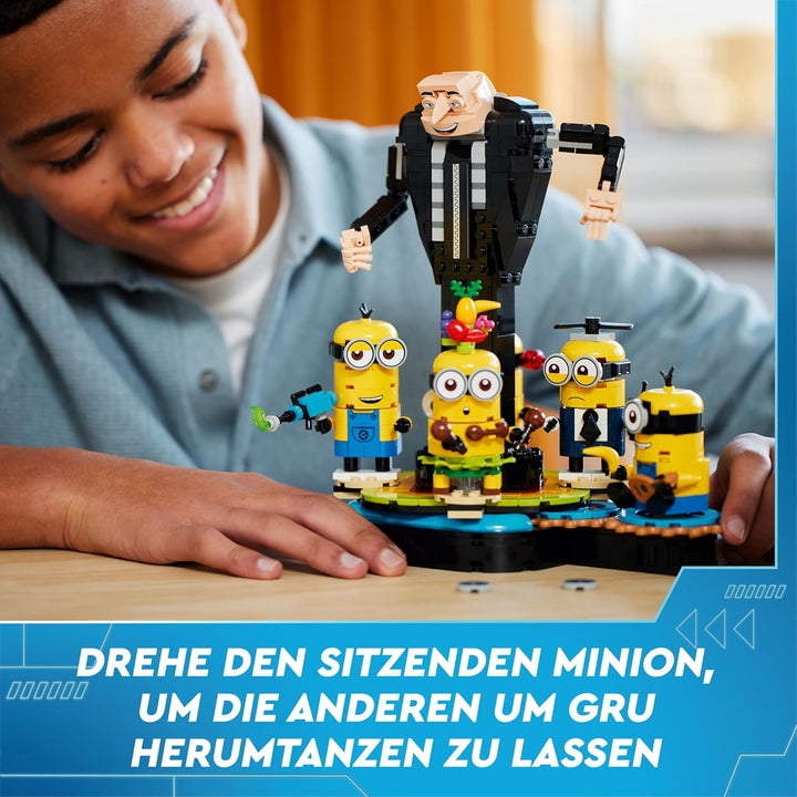 LEGO Ich – Einfach unverbesserlich 4 Gru und die Minions Steinen, tanzende Spielzeug-Filmfiguren zum