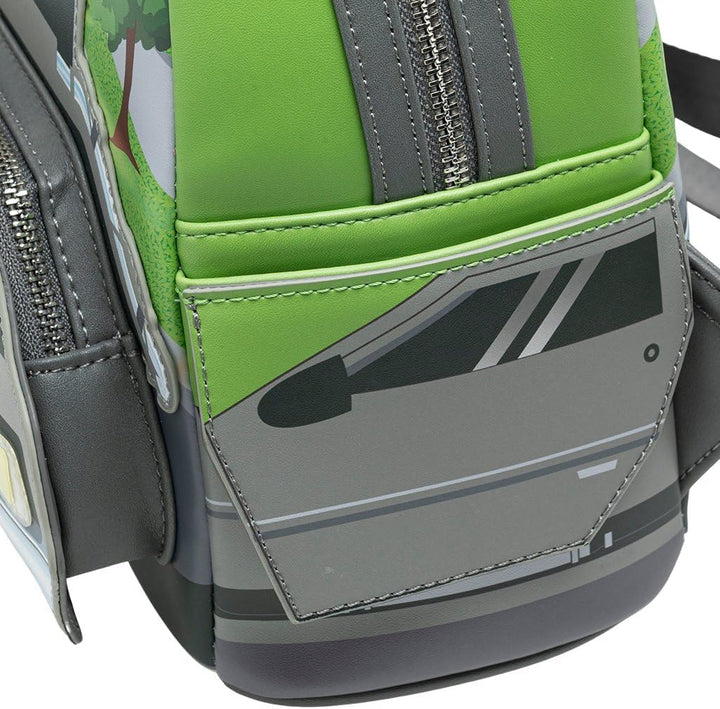 Loungefly Universal Back to the Future Light Up DeLorean Damen Rucksack, Mehrfarbig, Btfbk0007
