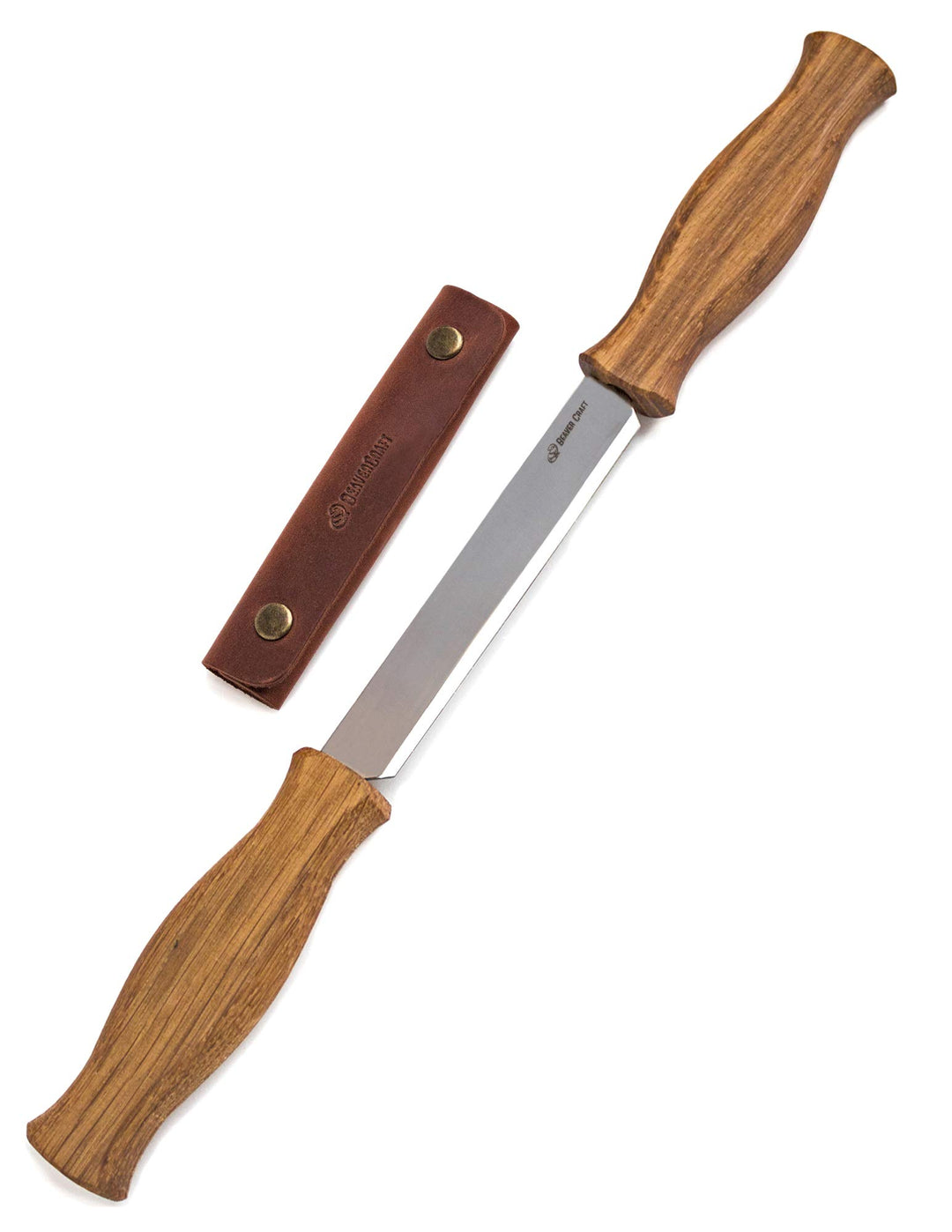 BeaverCraft Ziehmesser mit Lederscheide DK1S-4,3" Straight Shave Knife Holzschnitzwerkzeuge Handwerk